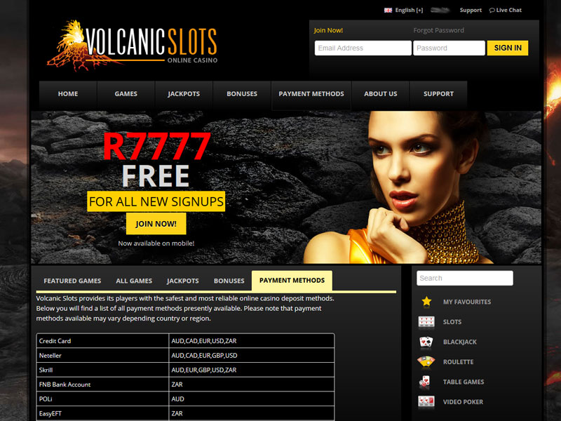 Volcanic Slots - Online Casino