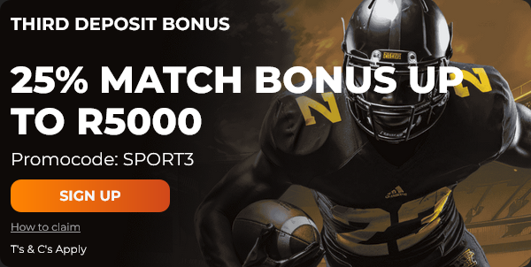 JabulaBets Third Deposit Sports Bonus