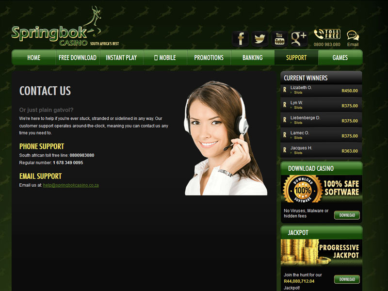 Springbok online casino online casino dealer malaysia foras