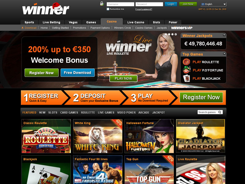 Winner Online Casino Mobile