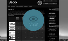 Yebo Online Casino Screenshot